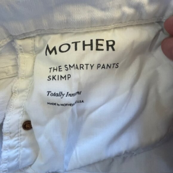MOTHER Superior Smarty Pants Skimp Jeans High Rise Totally Innocent size 28 - Picture 12 of 16